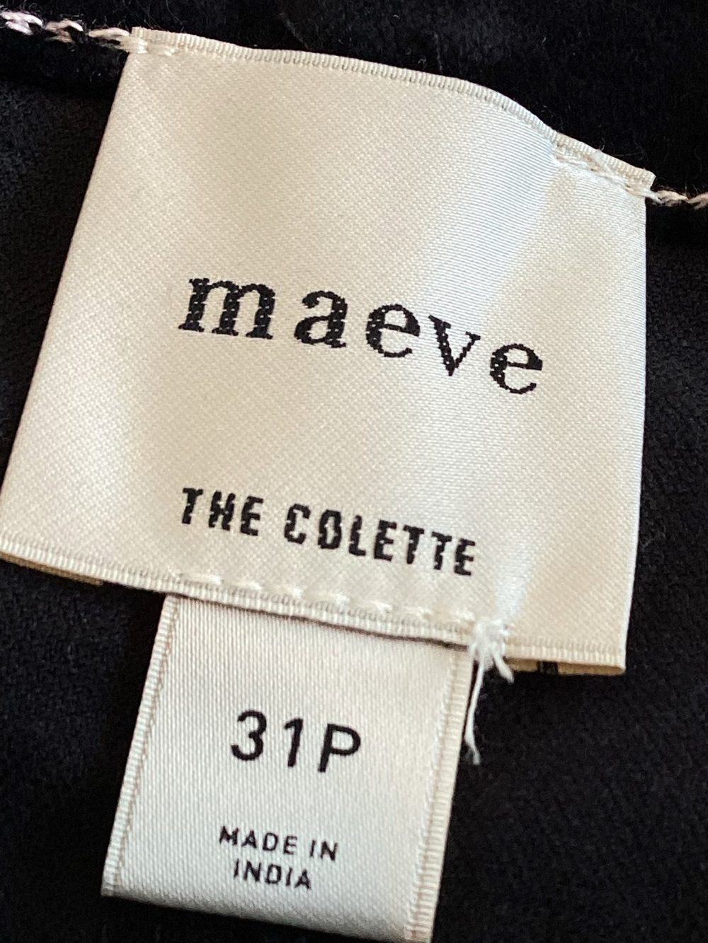 Anthropologie Colette Pants Maeve Cropped Wide
Leg Velvet Embroidered New Black - Picture 12 of 15